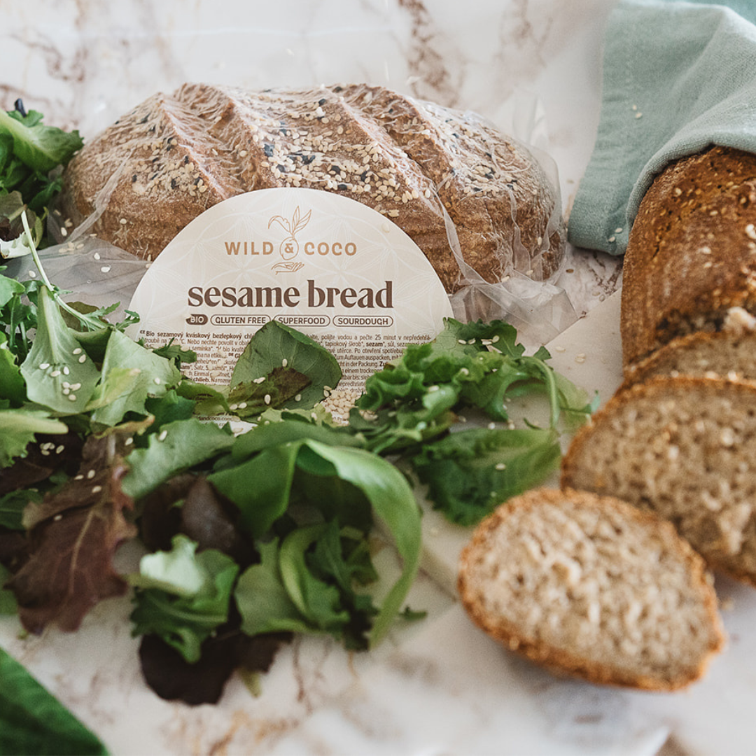 Bezlepkový Sesame Bread WILD & COCO