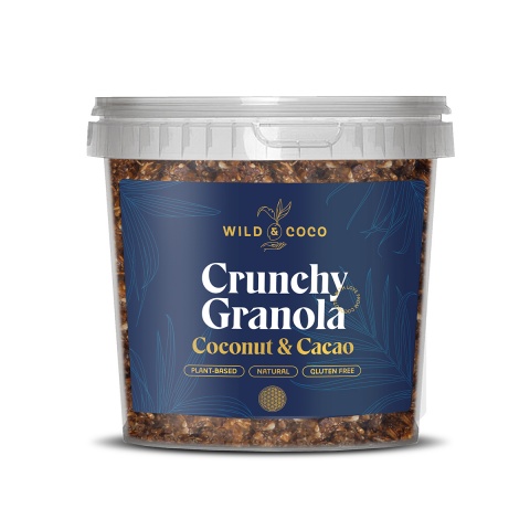 Crunchy Granola Coconut & Cacao (kýblik)