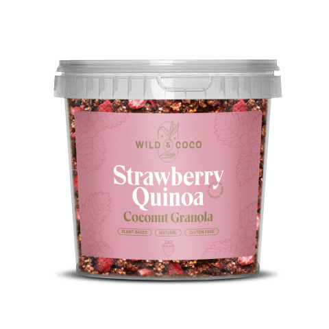 Strawberry Quinoa Coconut Granola