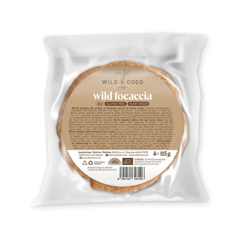 Wild Focaccia BIO 4 ks (mražené)